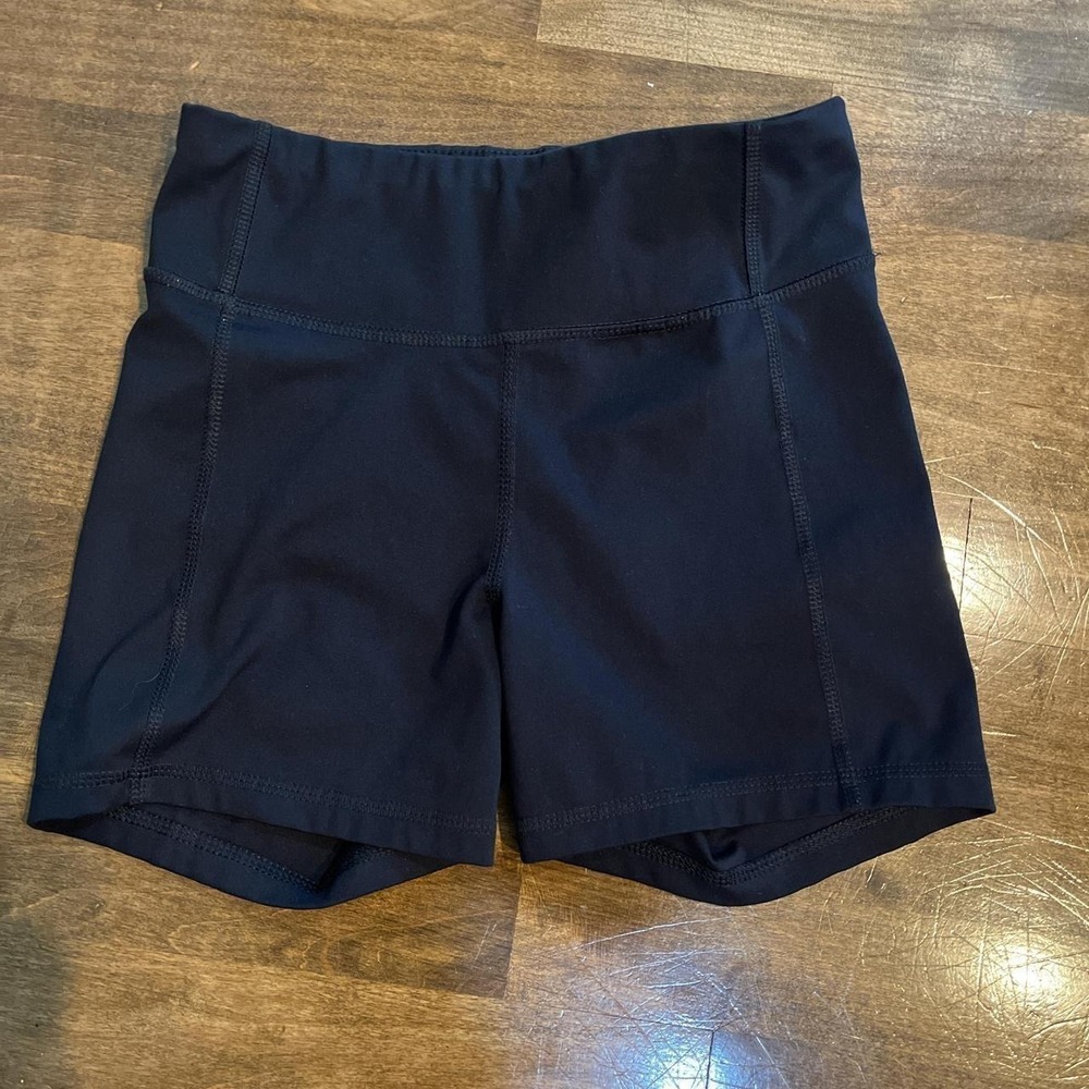 Black XS  bike shorts volleyball workout gym breathable cotton spandex